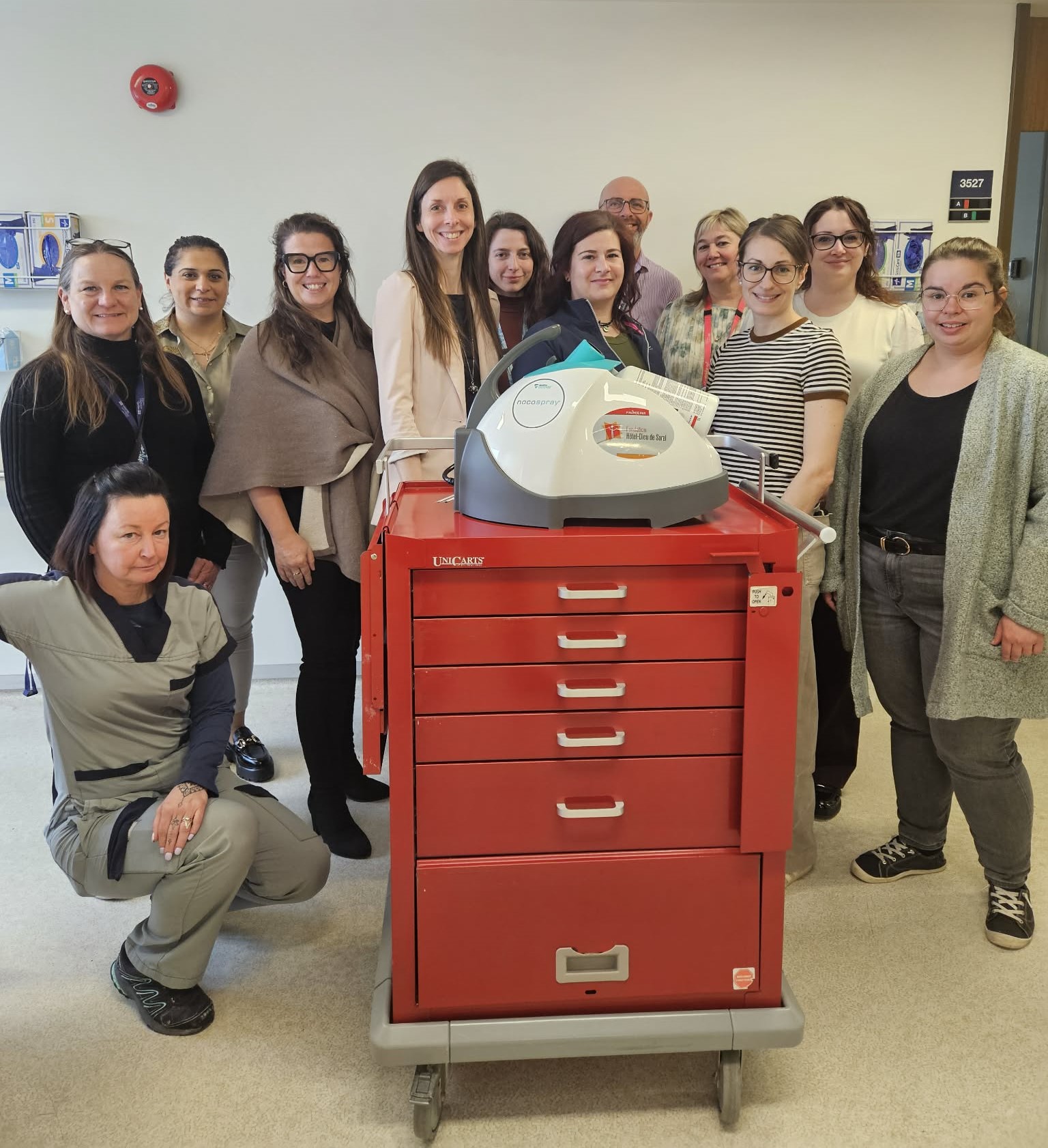 Arrivée de deux Nocospray à l'hôpital Hôtel-Dieu de Sorel!