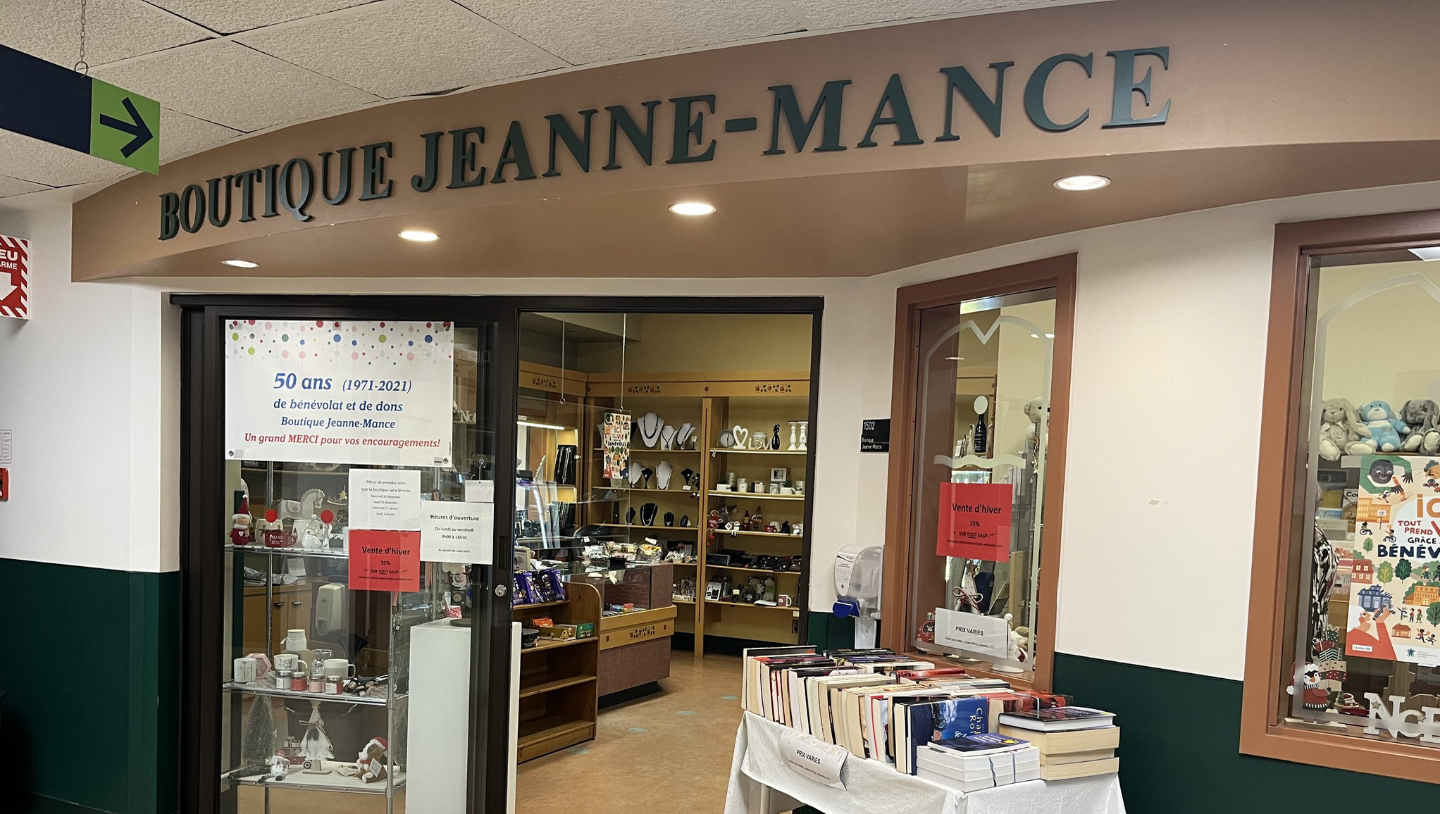 Votre opinion : Nouvelle boutique à l'Hôtel-Dieu de Sorel